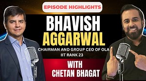 Watch the highlights of my Deeptalk with Bhavish Aggarwal (Chairman and Group CEO of Ola) Watch full episode here: https://youtu.be/r6Z9kw2q1I0 | Chetan Bhagat