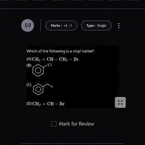 Question: Which of the following is a vinyl halide?(A) CH2 = ... | Filo