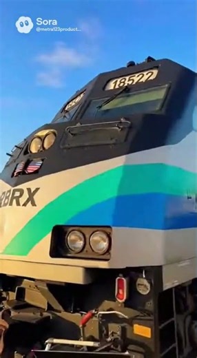 (Sora2) RBRX F59PH 18522 Metrolink Leading On Pacific Surfliner Oceanside