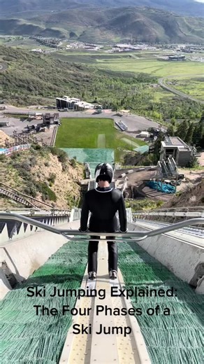 Ski Jumping Explained: The Four Phases of a Ski Jump🚀 #fyp #foryoupage #alwayssunny #skijumping #skijumpingfamily #nordiccombined #parkcity #utah #utaholympicpark