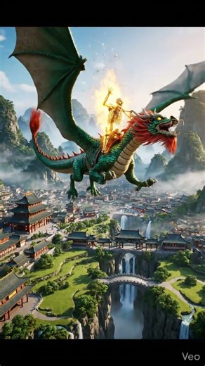 Skeleton gets a dragon mount ! #shorts #epic