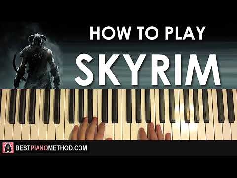 HOW TO PLAY - Skyrim: The Song of the Dragonborn (Piano Tutorial Lesson)