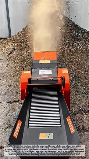 Smart Corn Cutting Machine Turns Harvest Waste into Animal Feed! #shorts