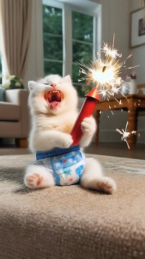 221K views · 2.4K reactions |  Fuegos artificiales esponjosos: ¡El gatito que voló! ✨#animation #supercattales #catfunny #cat #super #gatereelers | Gatereelers | Facebook