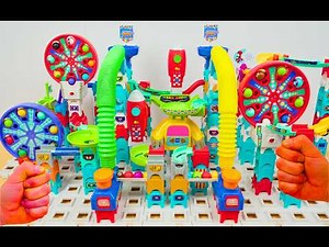 Big Vtech Marble Run Race ASMR | Interactive courses complete with sounds and lights