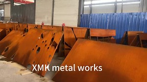 Exterior Decorative Wall Panel Laser Cut Metal Rusty Steel Facade Wall Cladding Corten Steel Curtain Wall Panels