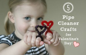 Make Valentines Easy with these 5 Pipe Cleaner Hearts - Make and Takes
