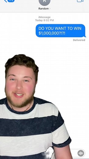 $1,000,000!!!😎 *Texting Random Numbers!* In this Texting Random Numbers, I tell a stranger that they can win $1,000,000 if they win my trivia game! Will the questions be helpful to a win or will they be utterly ridiculous? #comedy #prank #text #foryou #fyp