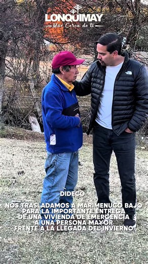 ❤️ Nos trasladamos hasta el sector de Marimenuco Bajo para concretar la entrega de una vivienda de emergencia para Don José Cañumir, un vecino de la tercera edad de la localidad que tras dos años de compleja espera en una infraestructura con graves deterioros, hoy recibe una solución concreta. 🤝Con esta acción, nos aseguramos de que enfrente los meses más fríos del año con el resguardo y el cobijo que tanto merece. 🙏 La administración municipal liderada por el Alcalde Eduardo Yáñez y el equipo