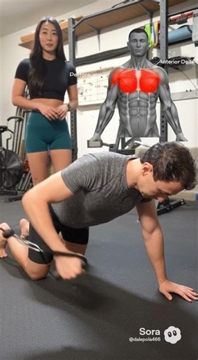 Chest. How to do Bear plank chest press