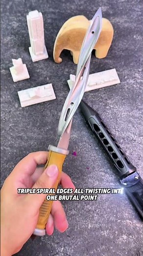 M48 Tan Battle Scarred Cyclone Fixed Spiral Blade Knife 3341