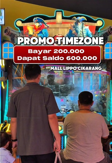 Promo timezone lippo mall cikarang bayar 200.000 dapat saldo 600.000 , buat yang belum punya kartunya nanti dapat dari kasirnya ya buruan khusus pembelian tiktok ya promonya #paydayatraksijulirisingvip #timezone #promotimezone #lippomallcikarang #cikarang