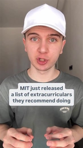 Amir Rakhimov | College Admissions on Instagram: "MIT just released a list of extracurriculars and summer programs that they officially recommend students to do #education #highschool #collegeadmissions"