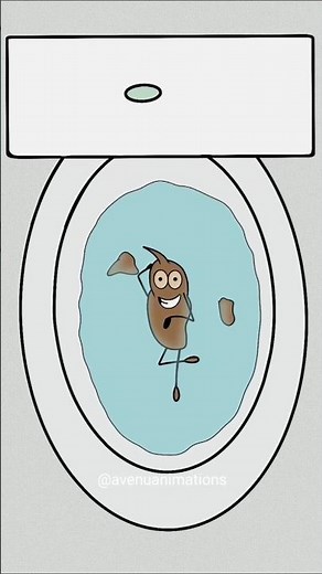 toilet discharge system! 🤣😂 (best animation memes) #shorts
