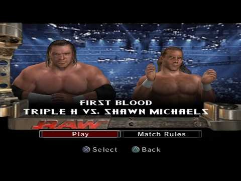 WWE SmackDown! vs. Raw 2006 - Triple H VS Shawn Michaels (FIRST BLOOD)