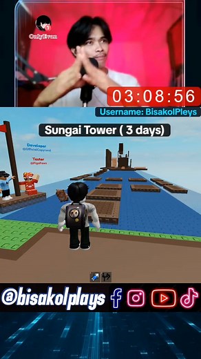 Day 3 Sungai Tower #reelsfypシ #roblox | bisakolplays