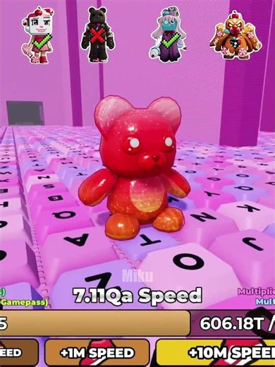 Gummy Bear Morph vs All Bosses #keyboardescape #roblox