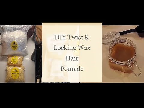 How to make DIY Twist & Locking Wax | Homemade Hair Pomade | No Beeswax?!?