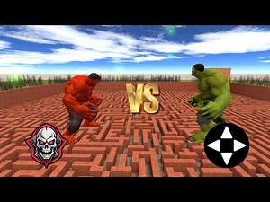 I BECOME HULK vs RED HULK!! Garry's Mod!!!