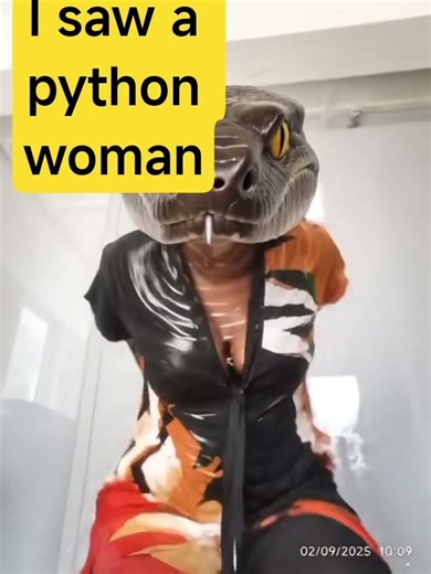 the python woman #funnyviral video