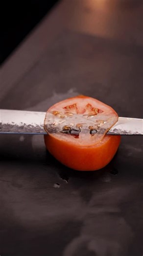 Using an overly large knife for a molecularly small sandwich. Absolutely no need, but felt inclined. • #asmr #cooking #sandwich #chef | MajimeKnives