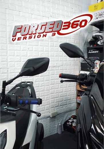 KNO Forged 360 Side Mirror V3 Xmax Design ✊ More Durable #motorcyclesidemirror #surfymotorcyclephilippines #xmax #click125i #nmaxturbo