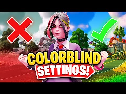 The BEST Colorblind Mode in Fortnite Chapter 4! (BEST COLOR SETTINGS!) - Fortnite Tips & Tricks