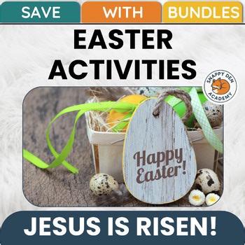 Easter Activities - 100 Jesus is Risen Worksheets Passages Sub Plan Lessons Pack