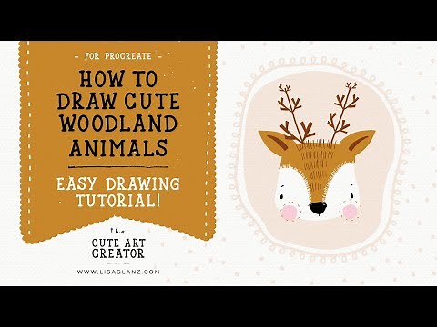 How to draw adorable woodland animals