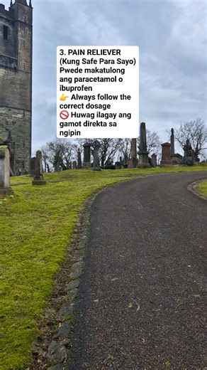 🦷 How to Get Rid of Toothache Fast (Top 5 Safe Home Tips bago magpatingin sa Dentist) ⚠️ Note: Temporary relief lang ito — kailangan pa rin ng proper dental treatment. 1. Saltwater Rinse 👉 Nakakatulong magbawas ng bacteria at nakaka-soothe ng inflamed gums 2. Cold Compress (Ice Pack) 👉 Nakakabawas ng pamamaga at nakaka-numb ng pain 3. Pain Reliever (if safe for you) 👉 Sundin lagi ang tamang dosage 🚫 Huwag ilagay ang gamot direkta sa ngipin 4. Keep the Area Clean 👉 Madalas food na naiipit a