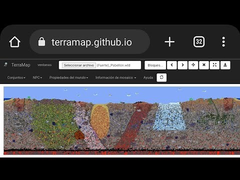 🌳terramap.github.io-Cómo usar la página terramap para ver tú mundo de terraria completó +gestorarchi