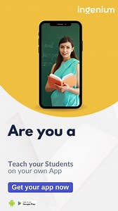 Ingenium Education on Instagram: "Want to revolutionize your coaching institute? Get a mobile app now! 📱✨ Become smarter, tech-savvy and ahead of the curve. #CoachingInstituteApp #SmartTechForEducation"