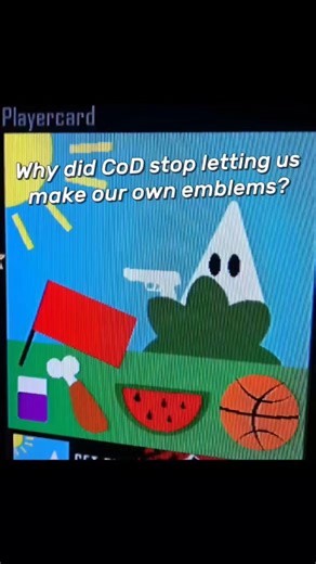Why did CoD stop letting us make our own emblems?🤫
