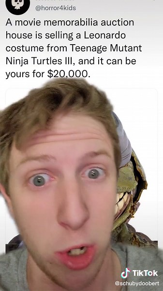 Leonardo Ninja Turtles Movie Costume on Sale for $20,000