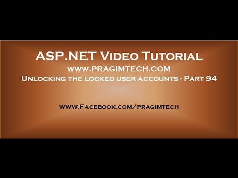Unlocking the locked user accounts Part 94