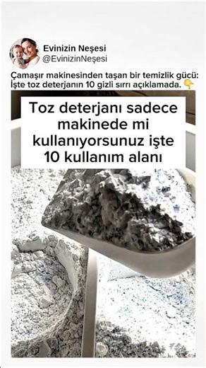 Toz deterjanın 10 gizli kullanım alanı. Siz en çok hangisine şaşırdınız? #shorts #deterjan #temizlik