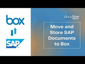 Real-time Document Storage from SAP to Box - docuflow