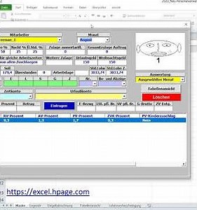 Entgeltabrechnungen des Personals erstellen Personalverwaltungsprogramm mit Bildern in Excel VBA