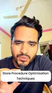 How we can optimise store procedure? #shorts