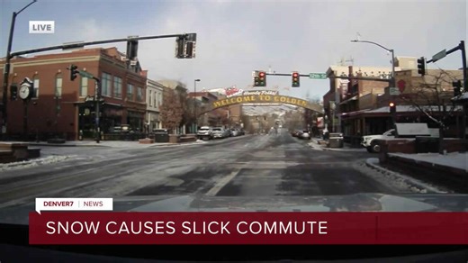Snow causes slick commute
