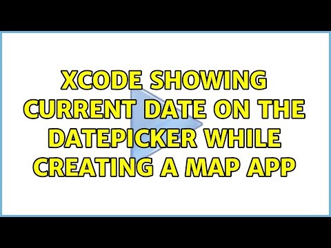 Xcode showing current date on the Datepicker while creating a map app
