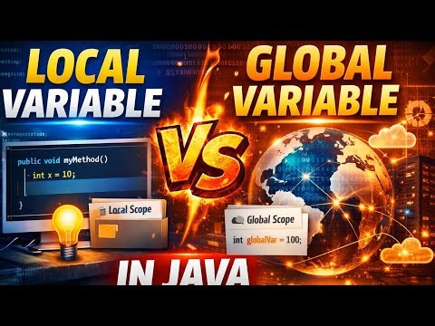 Local Variable vs Global Variable in Java | Explained with Real Examples