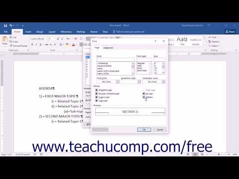 Word 2016 Tutorial Modifying a Multilevel List Style Microsoft Training