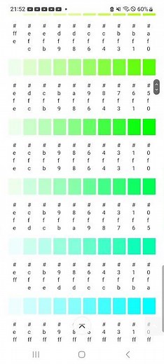 カラーコード一覧表