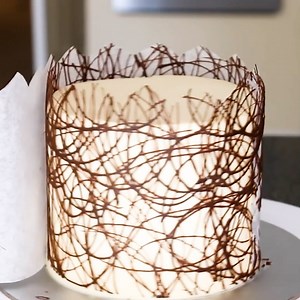 13K views · 56 reactions | Chocolate border cake tutorial  | Chocolates Lovers | Facebook