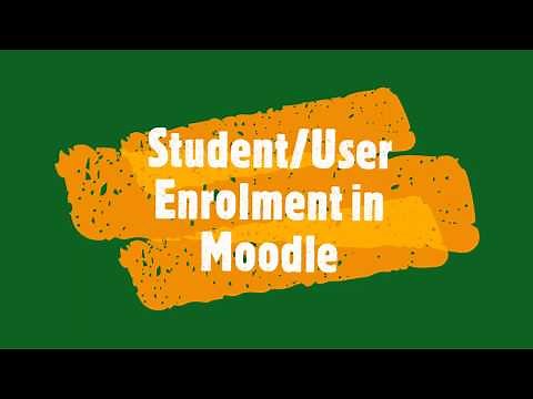 Self Enrollment for students in Moodle