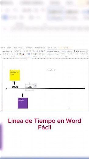 Linea de Tiempo en Word Fácil