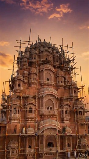 From Nothing to the Hawa Mahal 😱🏰#hawamahal #jaipur #timelapse #architecture #india #shorts #viral