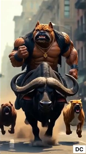 Monkey Boy vs Gym Owner! 😳 Bulldog & Bull Come to Rescue 🐒💥 | Epic Fight #Shorts