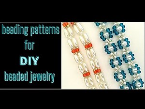 Beading patterns for diy beaded jewelry. beginner projects. how to make jewelry